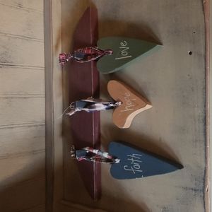 Faith, Hope & Love hanging decor